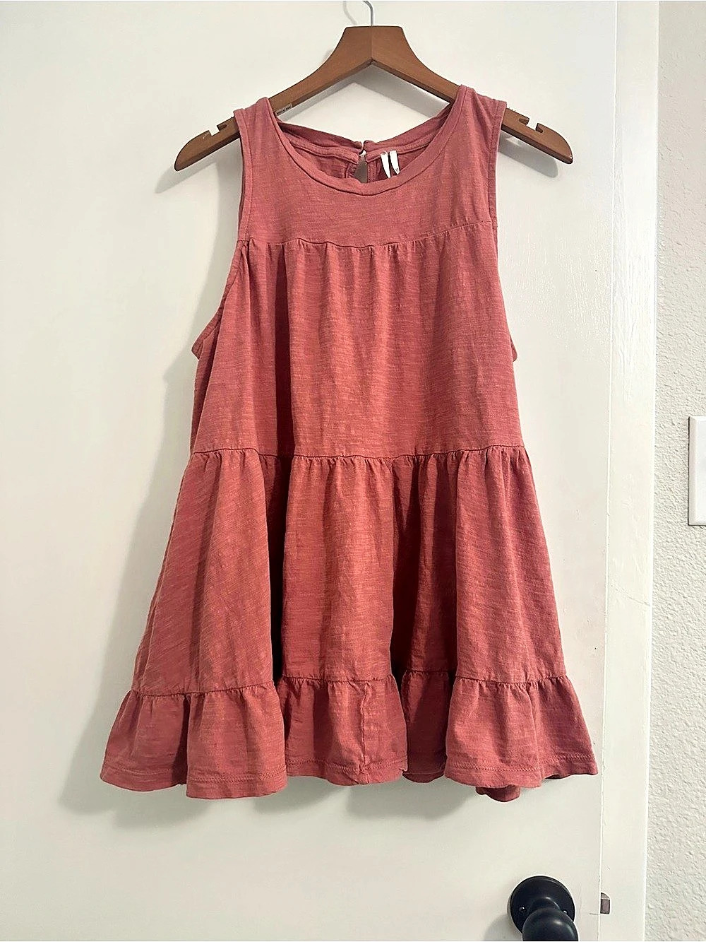 Anthropologie Flowy Babydoll Tunic Tank Top Size M Boho